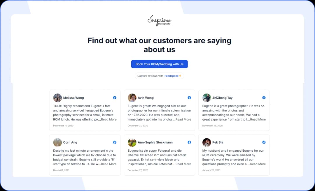 Embed Facebook reviews on any website