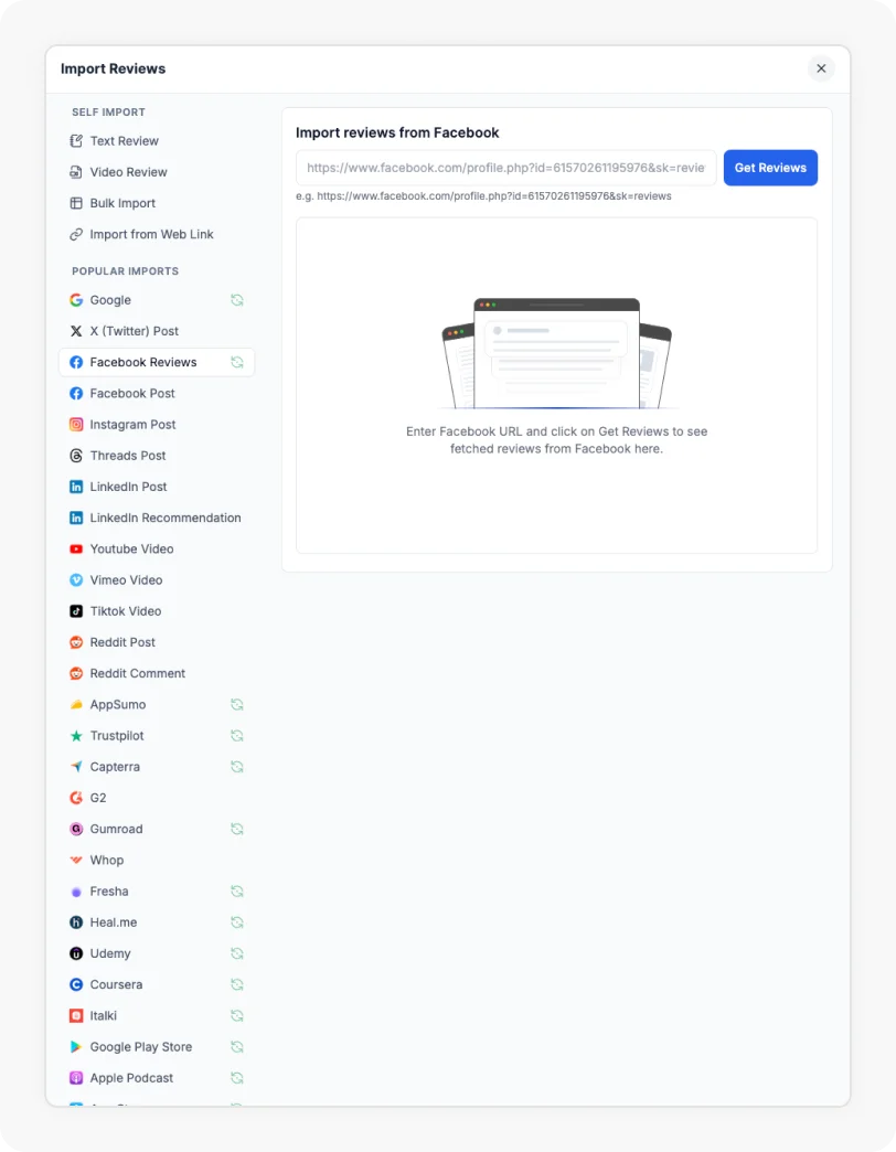 Import reviews