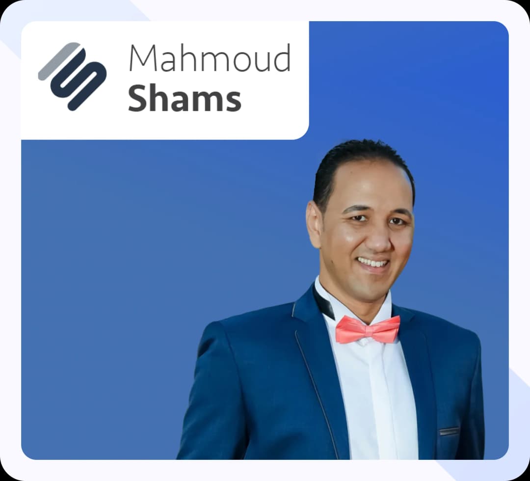 Mahmoud Shams, Egyptian educator in marketing and online course creation