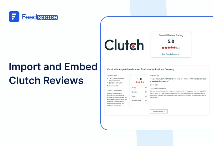 Blog: how to Import and embed Clutch reviews