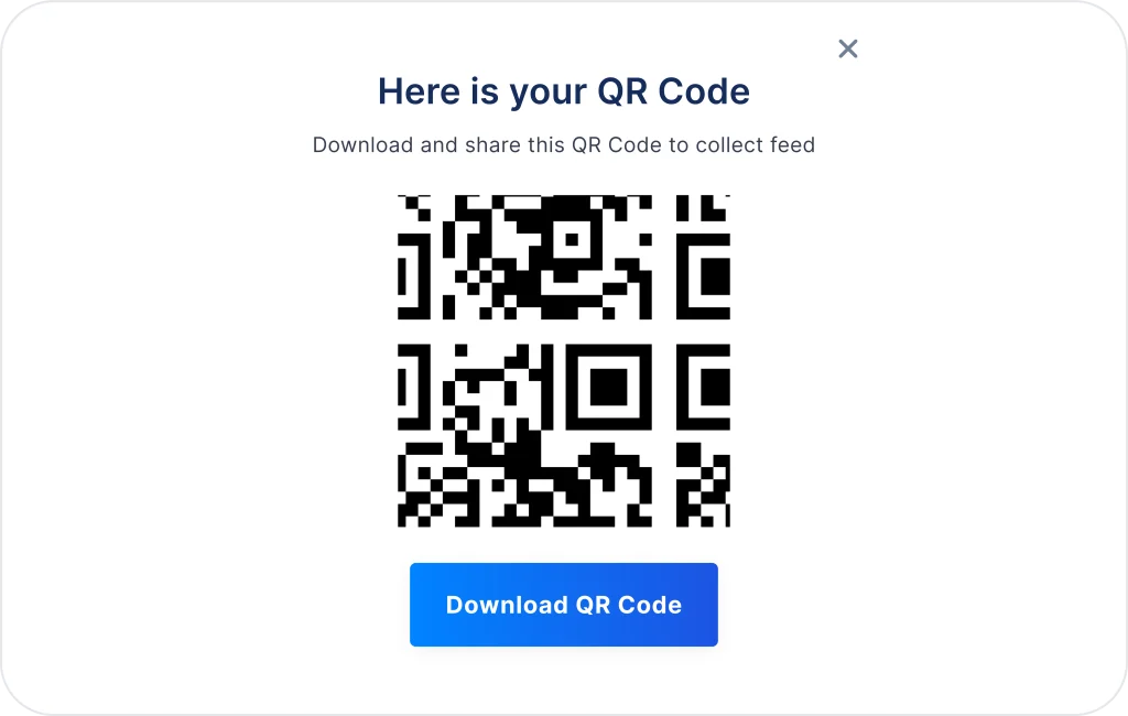 Use QR code to collect audio and video feeds