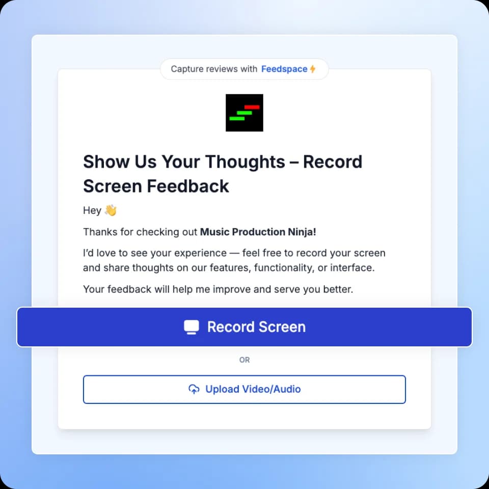 Record Your Screen with Feedspace