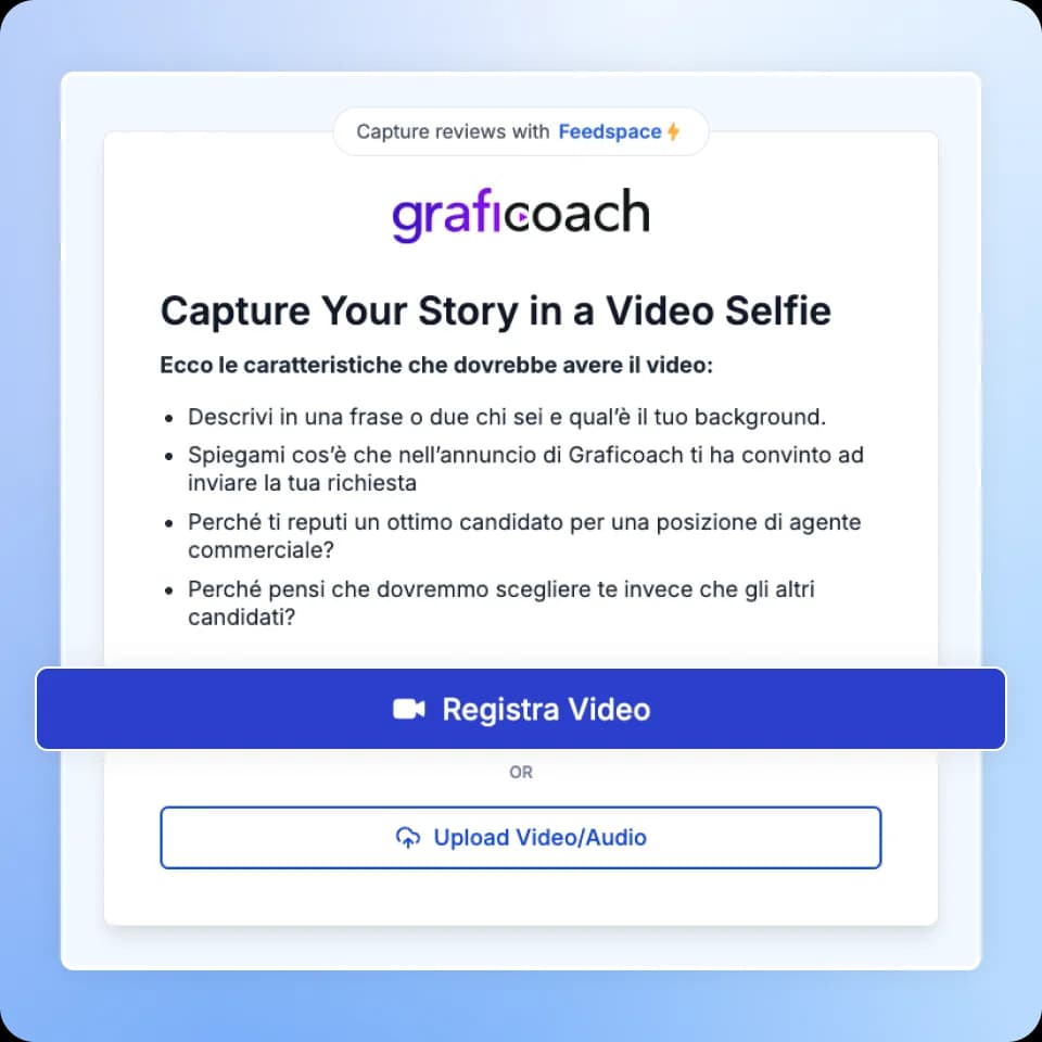 Collect Video Testimonials with Feedspace