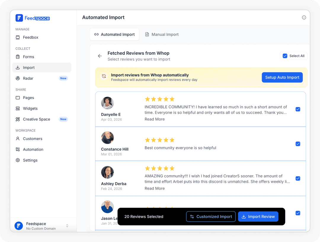 Get reviews