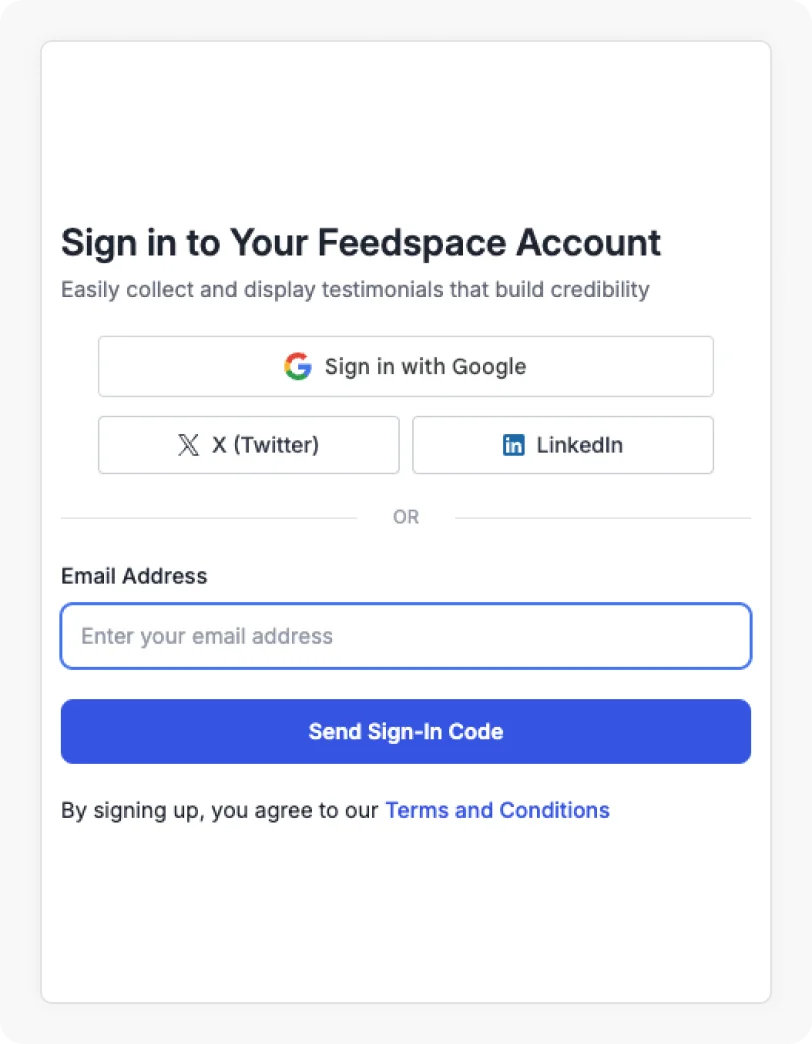 Sign up or log in to Feedspace to start Apartments.com review imports