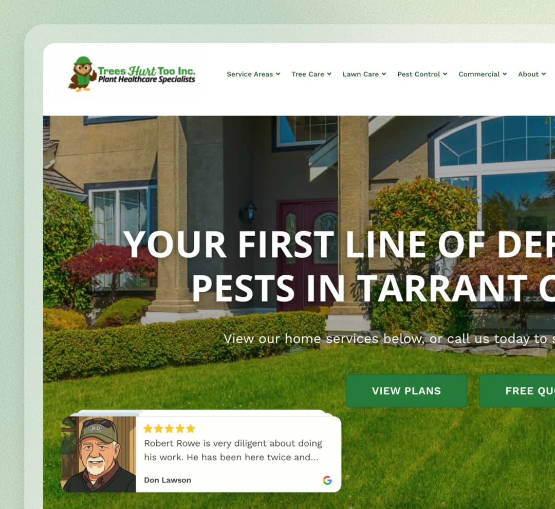 Trees Hurt Too website using Feedspace widgets