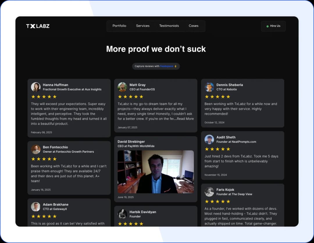 TxLabz created a wall of love