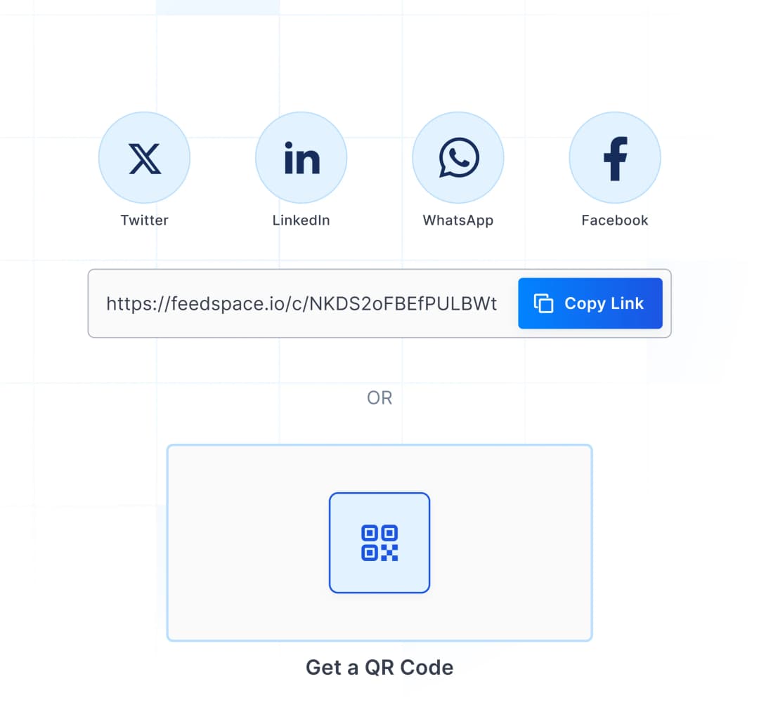 Generate google review qr Code using Feedspace