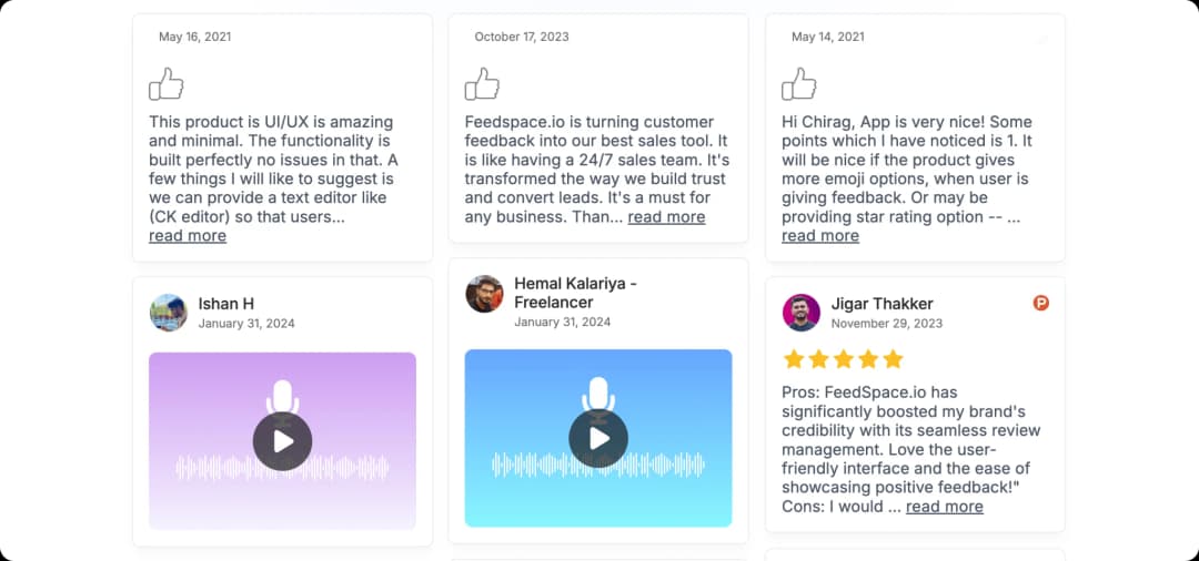 Import reviews from Google and Product Hunt seamlessly