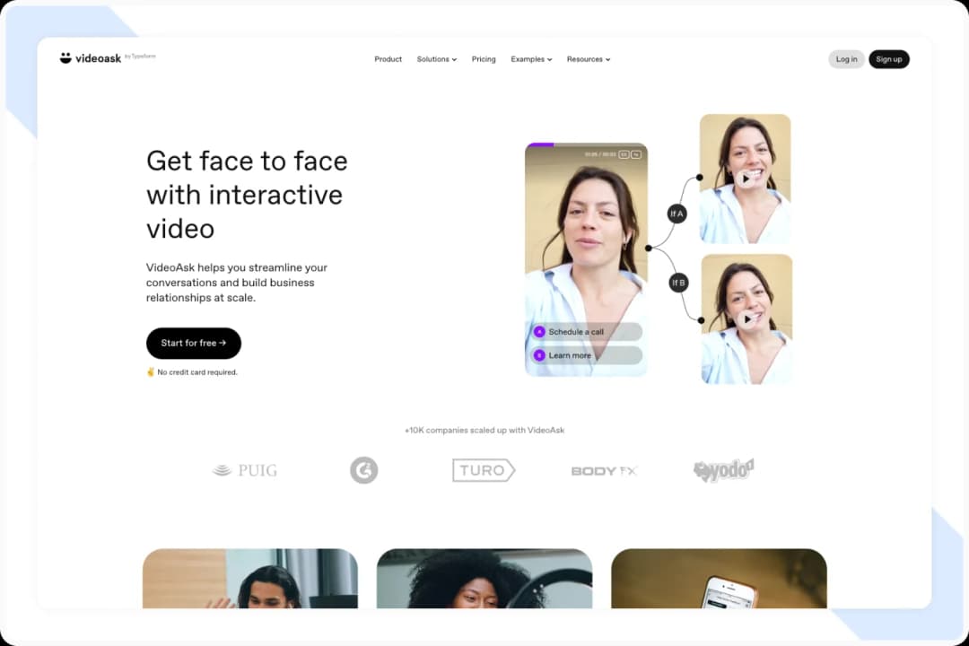 Videoask Testimonial platform