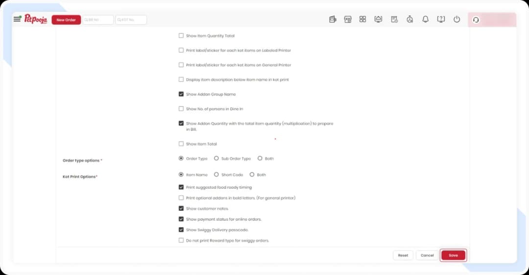 Click on the save button
