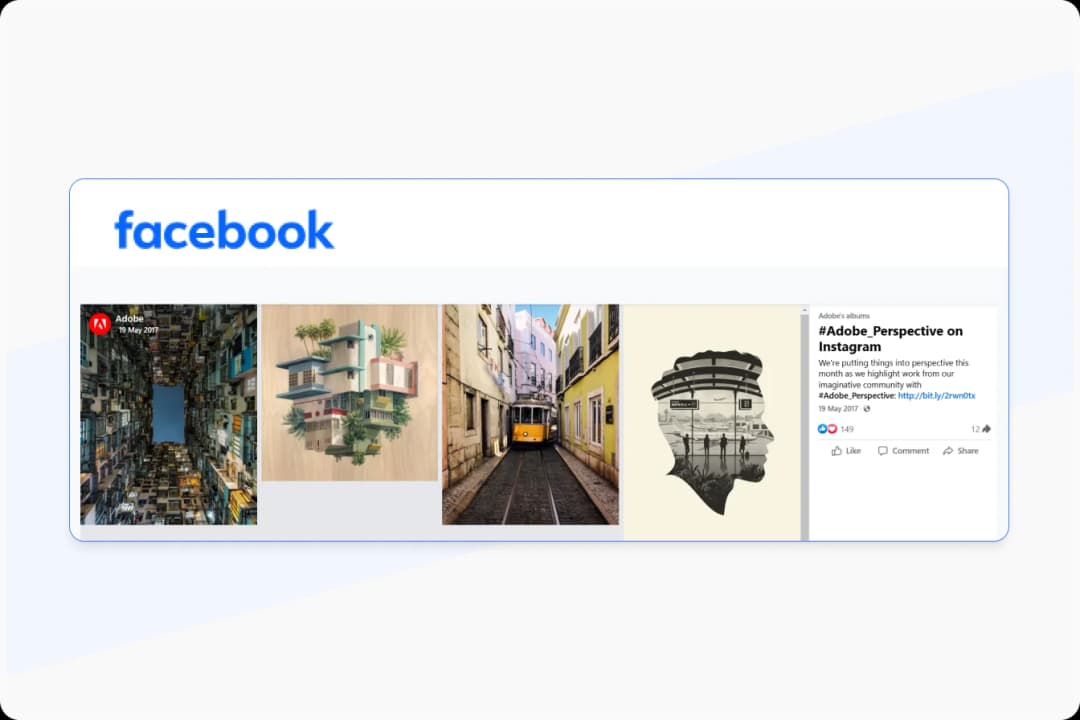 User Generated Content Examples from Adobe Showcasing Creative Art