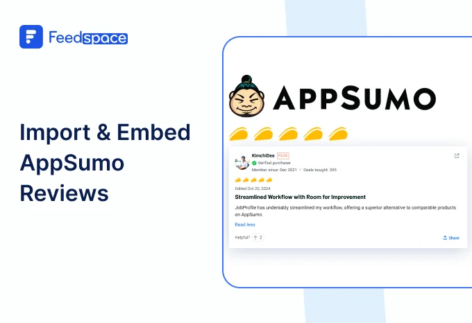 how to Import and embed AppSumo Reviews