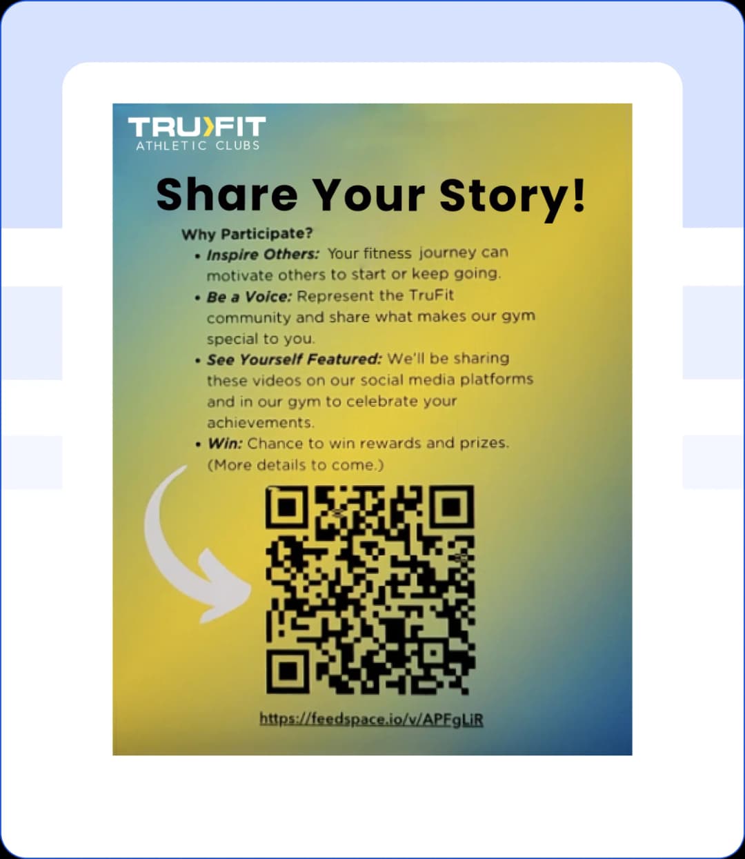 Collect gym members' feedback