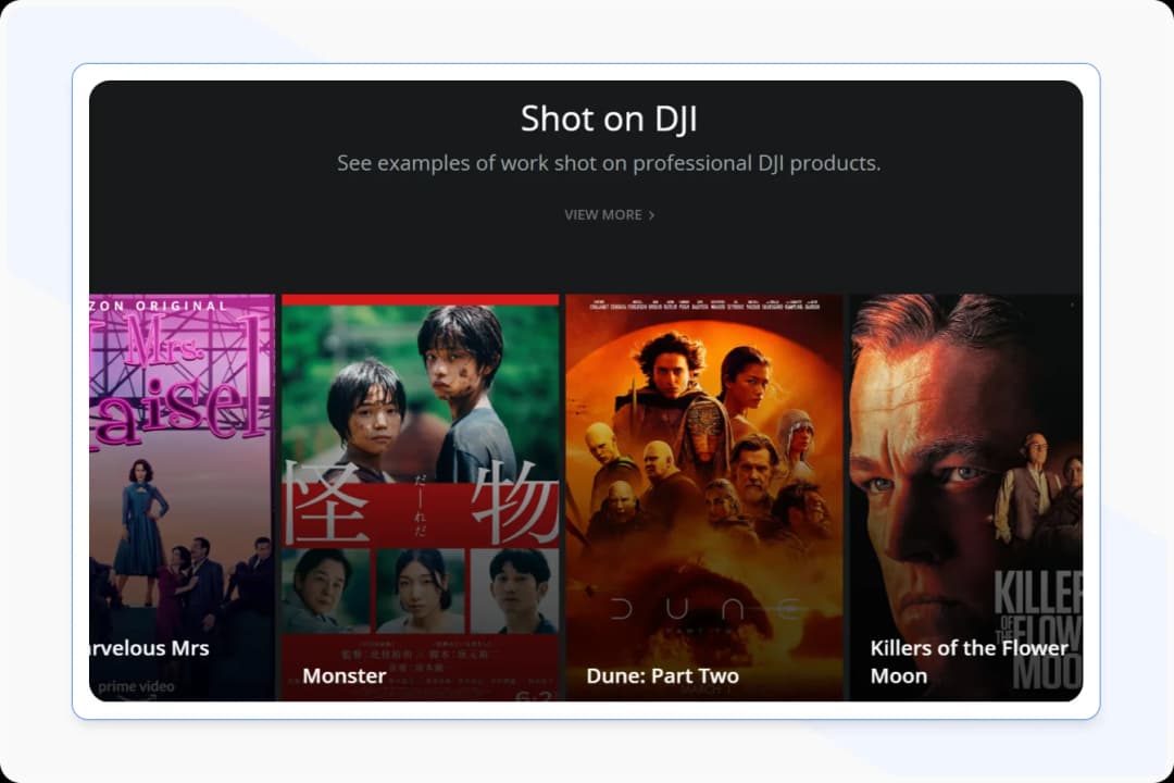 DJI Platform for Showcasing Talent and Winning Contests
