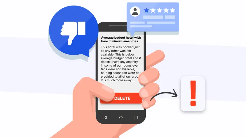 How to deal with negative hotel reviews