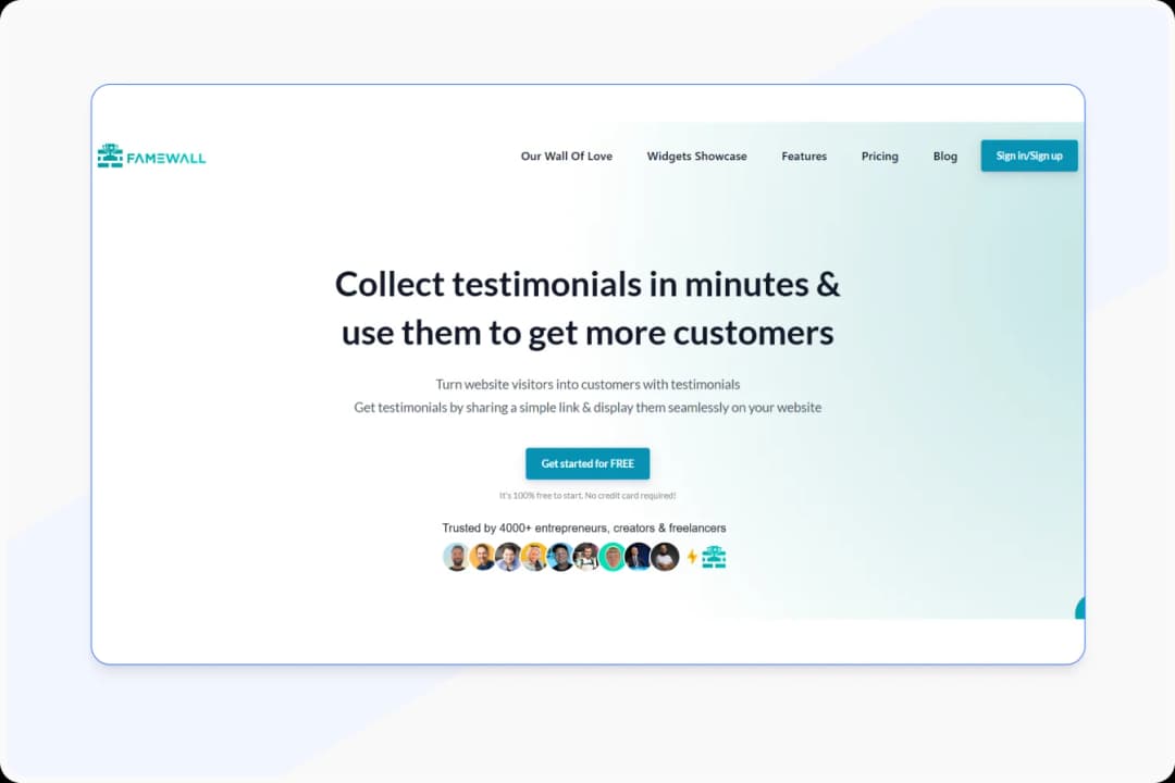 Famewell video marketing tool