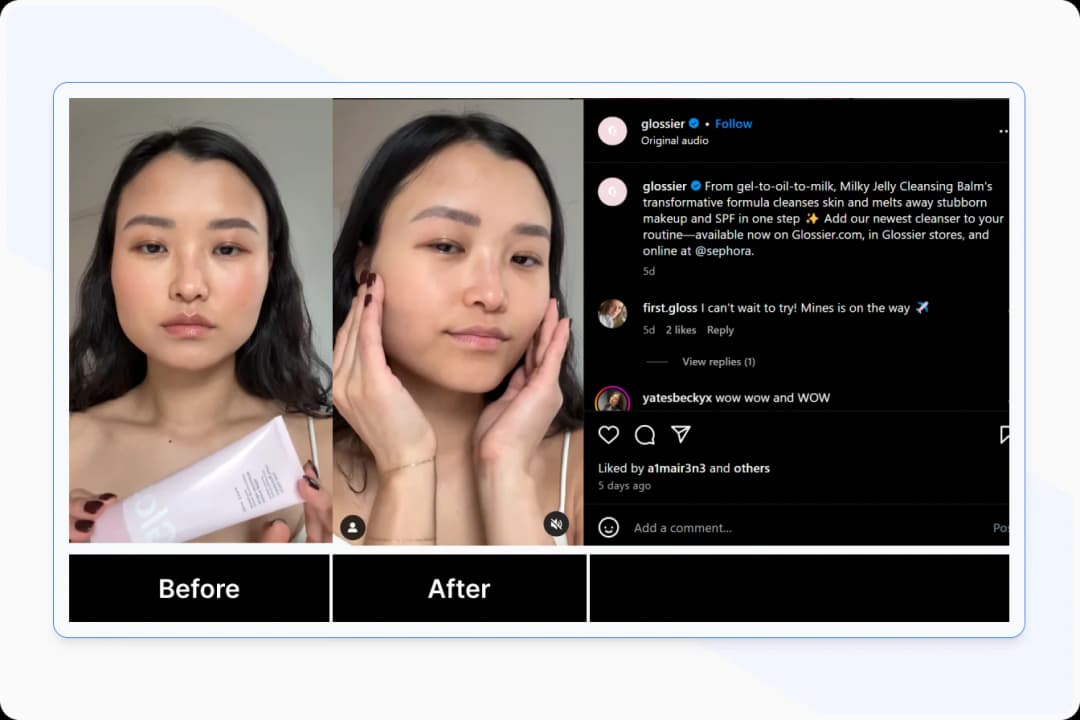 Glossier Transformation Stories