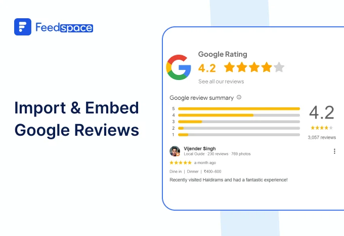 Blog: how to Import and embed Google Reviews