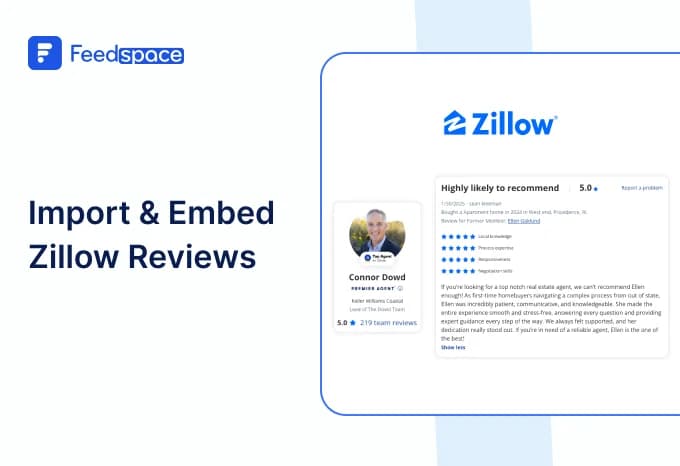 How to Embed Zillow Reviews on your website