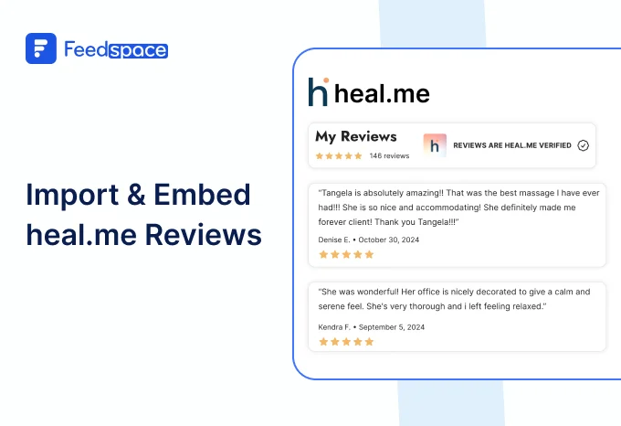 Blog: how to Import and embed Heal.me Reviews