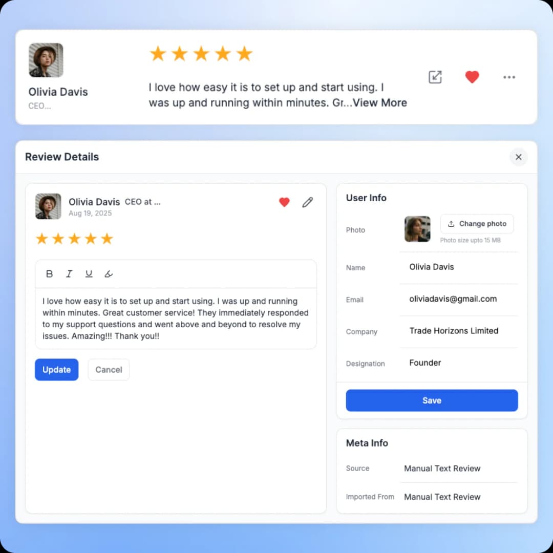 Manage Your Reviews Easily with Feedspace