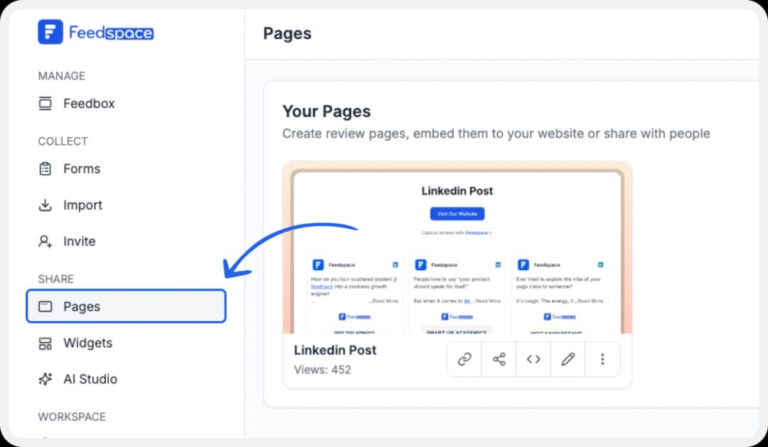 Go to the pages to select the Wall of Love