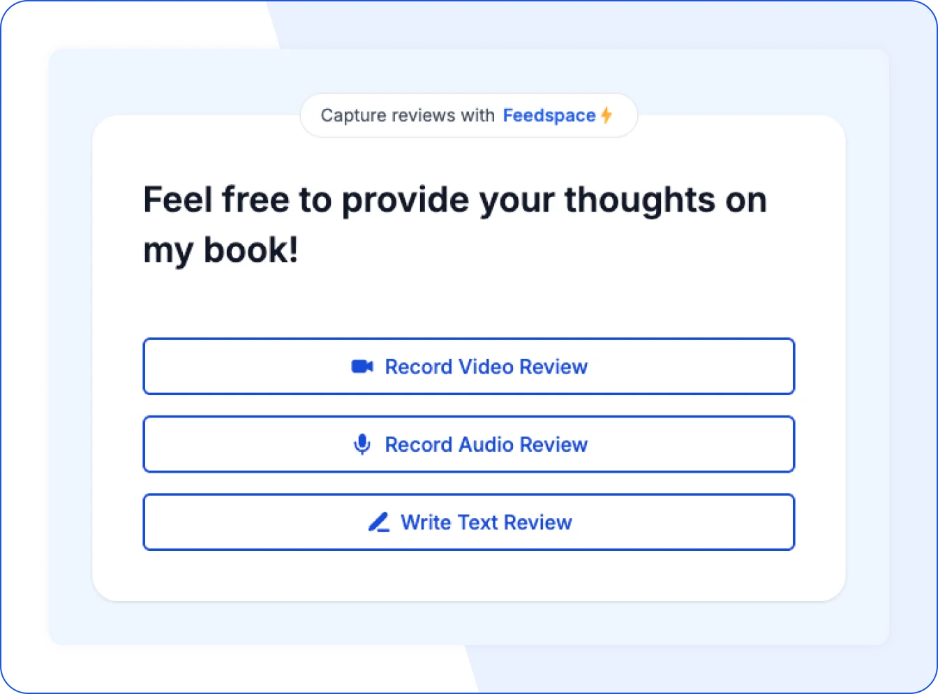 Online form to collect book reviews from readers