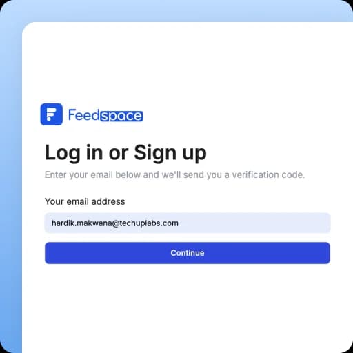 Feedspace Affiliate login Page