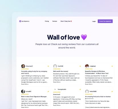 SyncSignature - Signature Generator