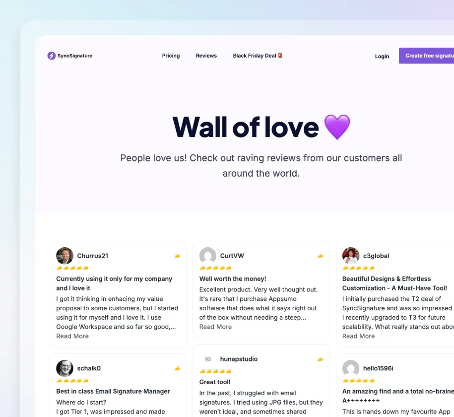 SyncSignature - Signature Generator