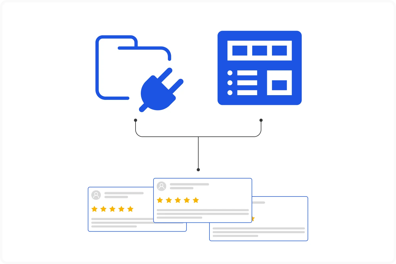 Use plugins widgets to add google reviews to your website