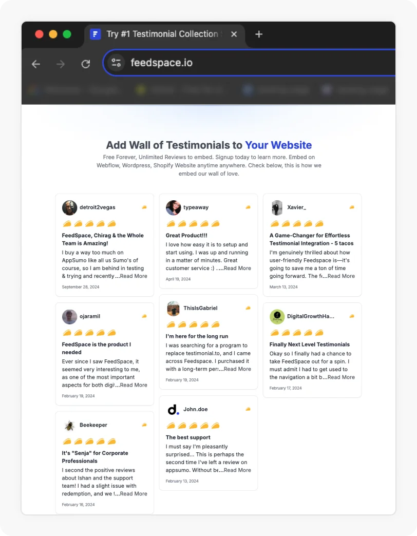 Add a Website with Reviews