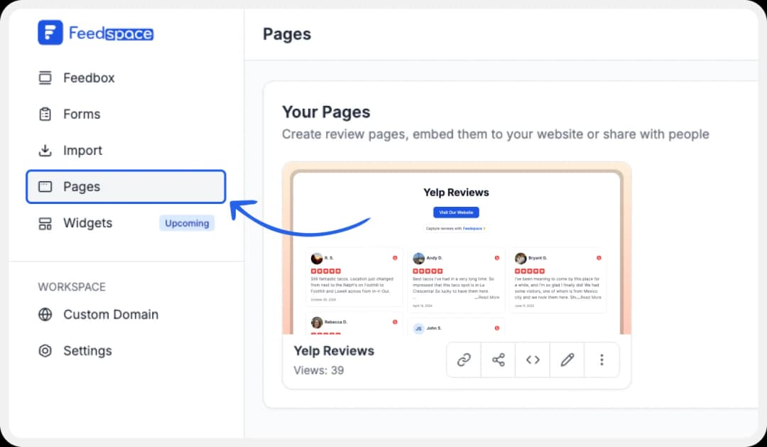 Go to the pages to select the Wall of Love