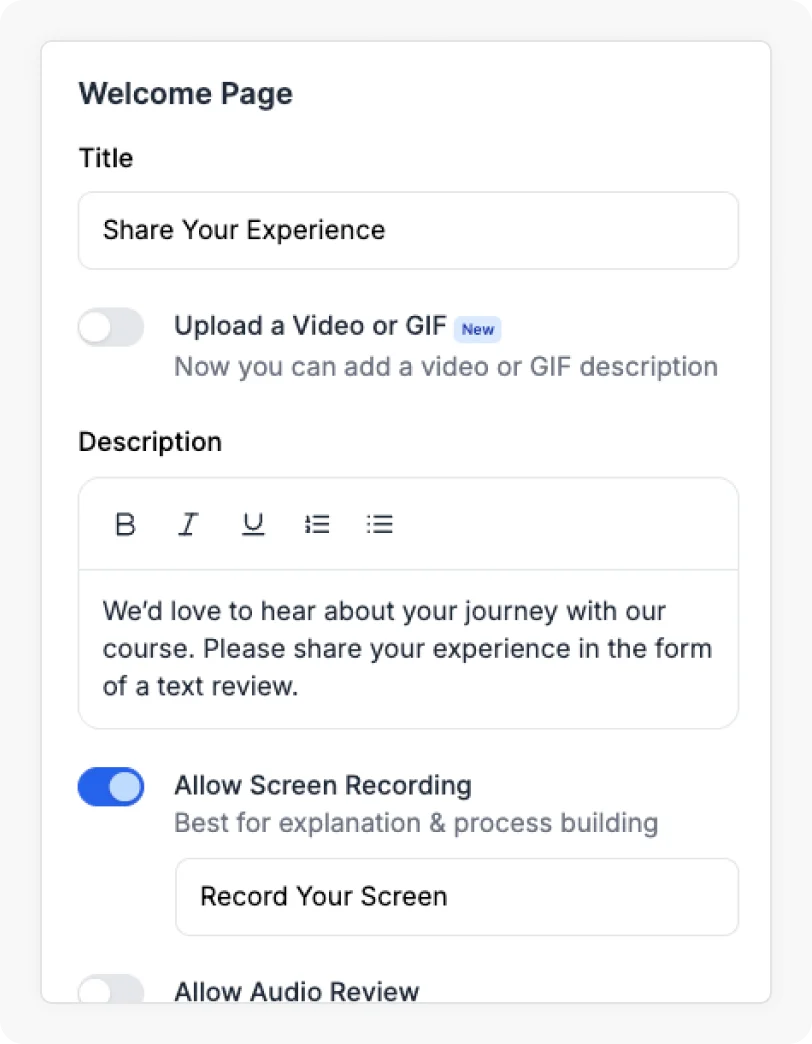 Video Testimonial service tool for everyone