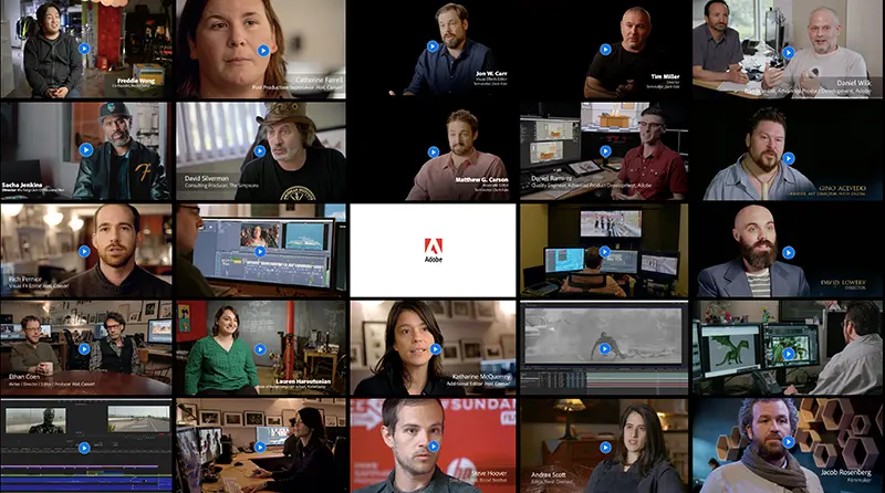 Adobe customer success stories thumbnails