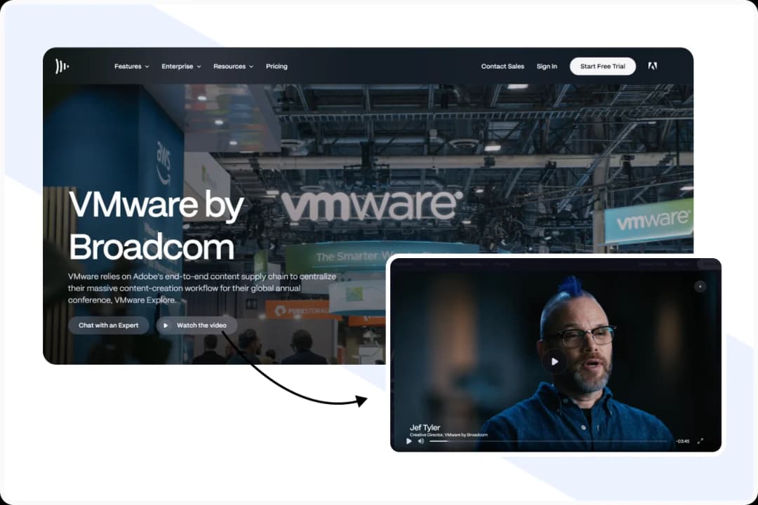 VMware video testimonial on Adobe workflow