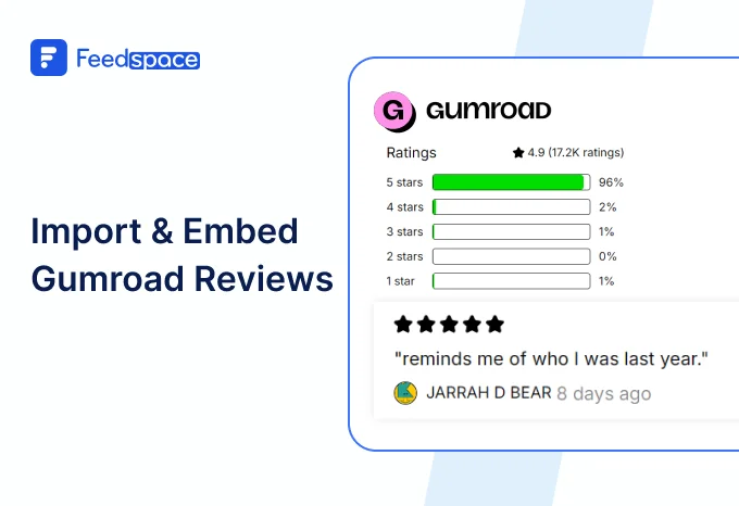 Blog: how to Import and embed Gumroad Reviews