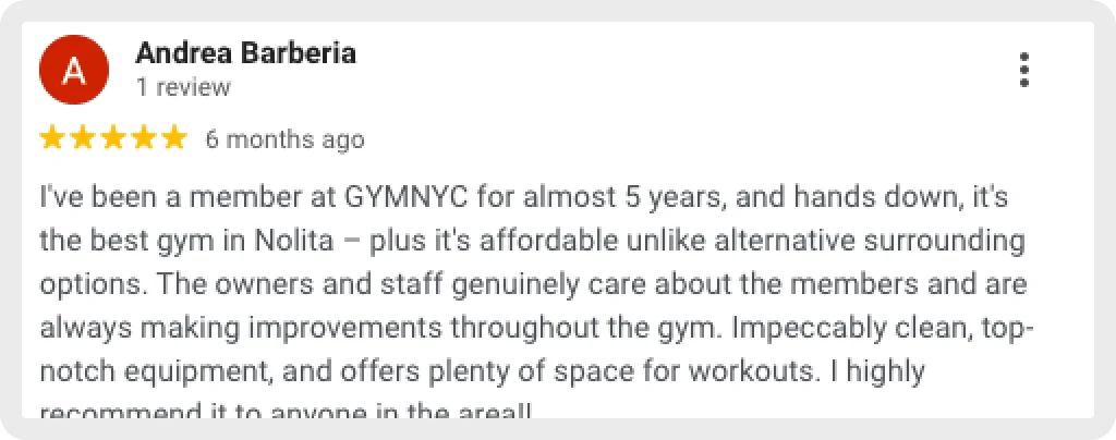 Long-term gym membership review at GYMNYC
