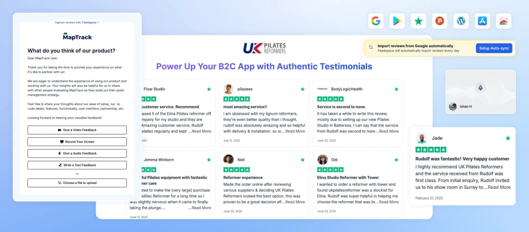 Feedspace for B2C Apps