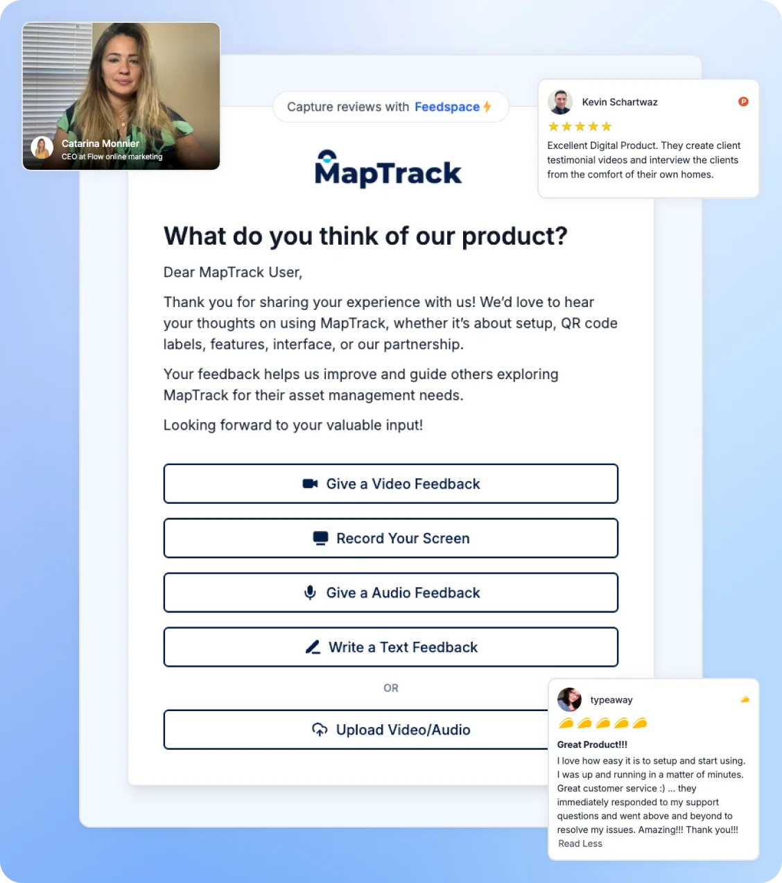 Feedspace review forms 