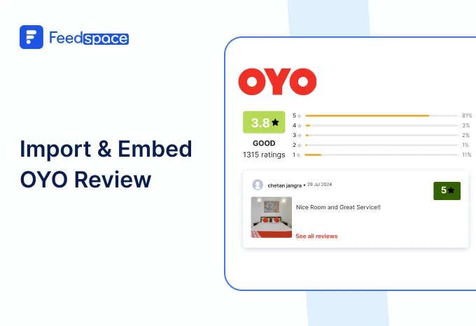 how to Import and embed OYO reviews