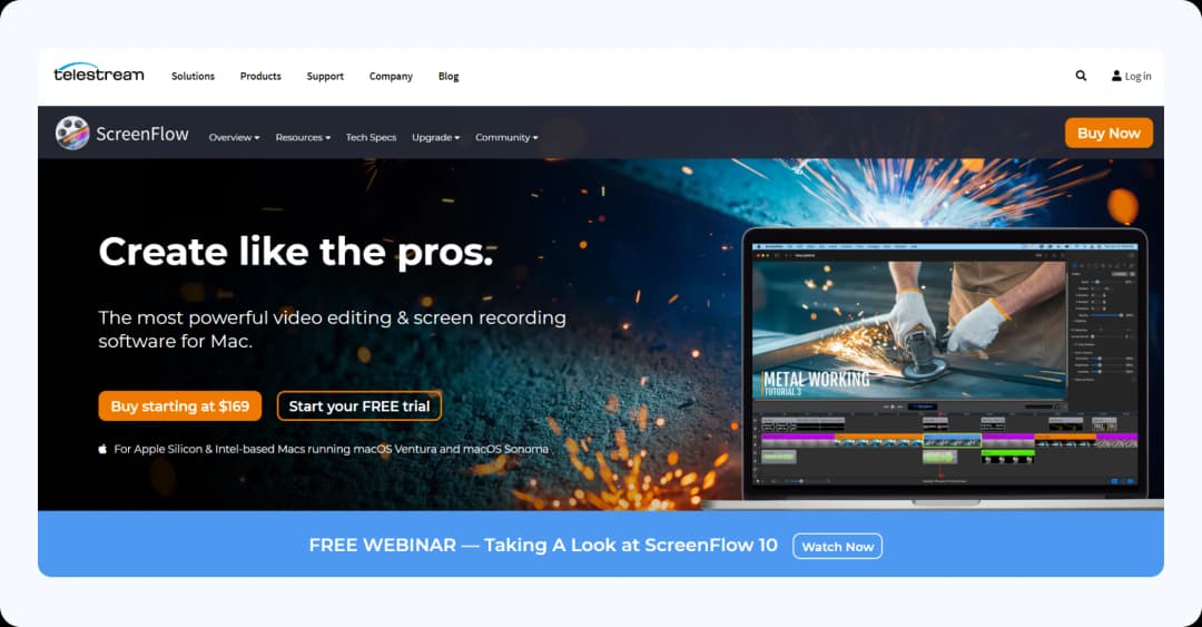 Screen recording tool - ScreenFlow