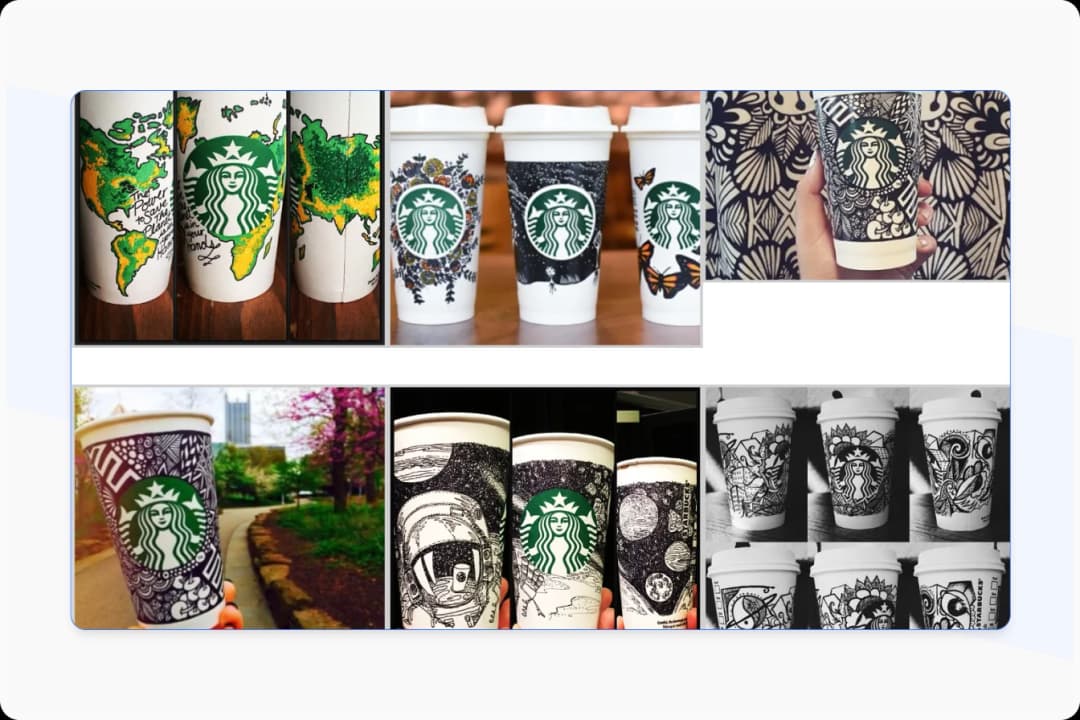 Starbucks White Cup Contest Winning User Generated Design