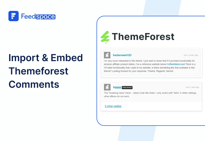Blog: how to Import and embed ThemeForest Comments
