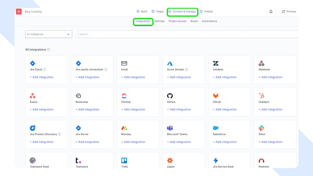 Usersnap Integrations