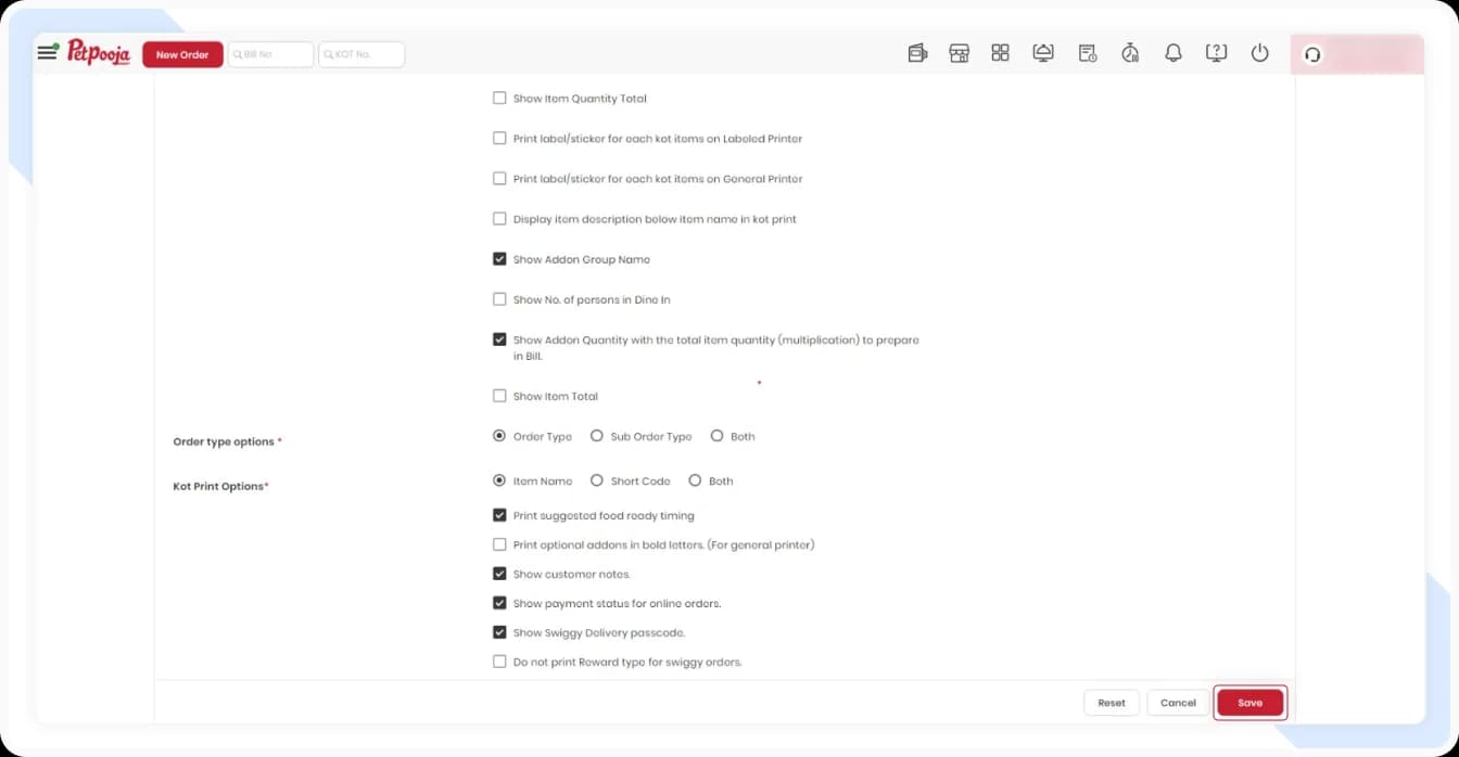 Click on the save button