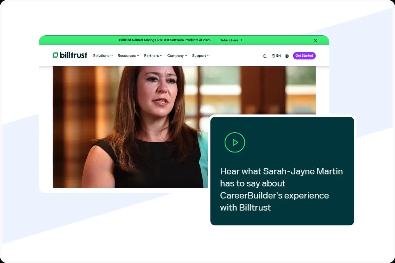 Billtrust video testimonial: CareerBuilder’s payment call reduction
