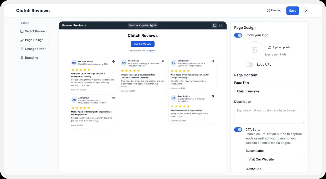 Customise Your Testimonial Wall of Love