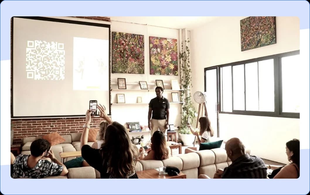 QR code to get customer testimonials